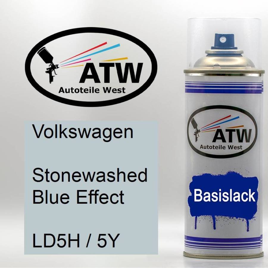 Volkswagen, Stonewashed Blue Effect, LD5H / 5Y: 400ml Sprühdose, von ATW Autoteile West.